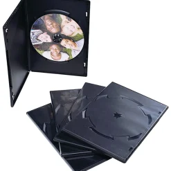 Verbatim® DVD Trim Cases, Black, Pack Of 50 Cases