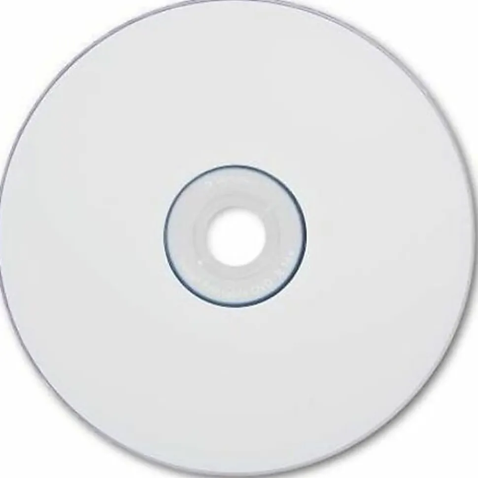 Verbatim® Inkjet Printable DVD-R Spindle, White, Pack Of 100