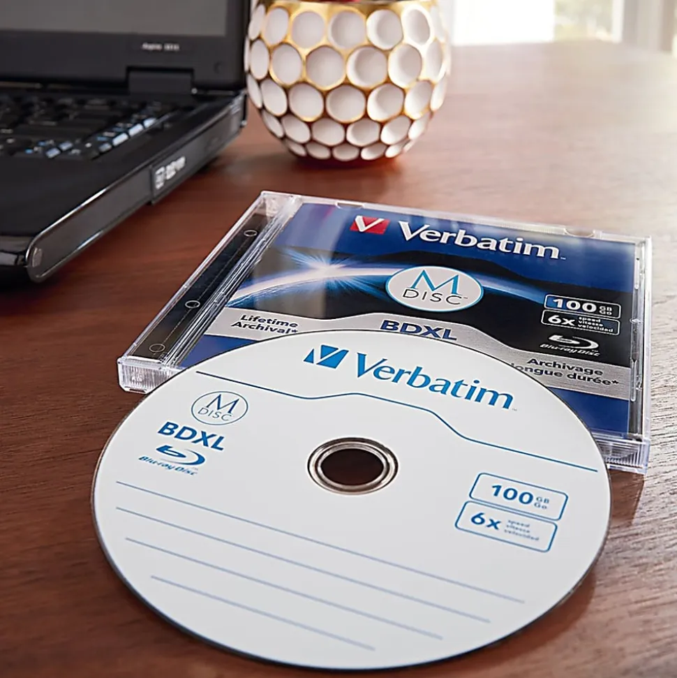 Verbatim M DISC BDXL - 6x - 100 GB - 1 Pack Jewel Case - 1pk Jewel Case