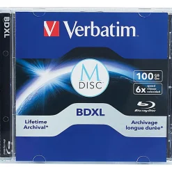 Verbatim M DISC BDXL - 6x - 100 GB - 1 Pack Jewel Case - 1pk Jewel Case