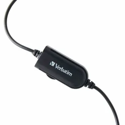 Verbatim Mono Headset with Microphone and In-Line Remote - Mono - Mini-phone (3.5mm) - Wired - 32 Ohm - 70722