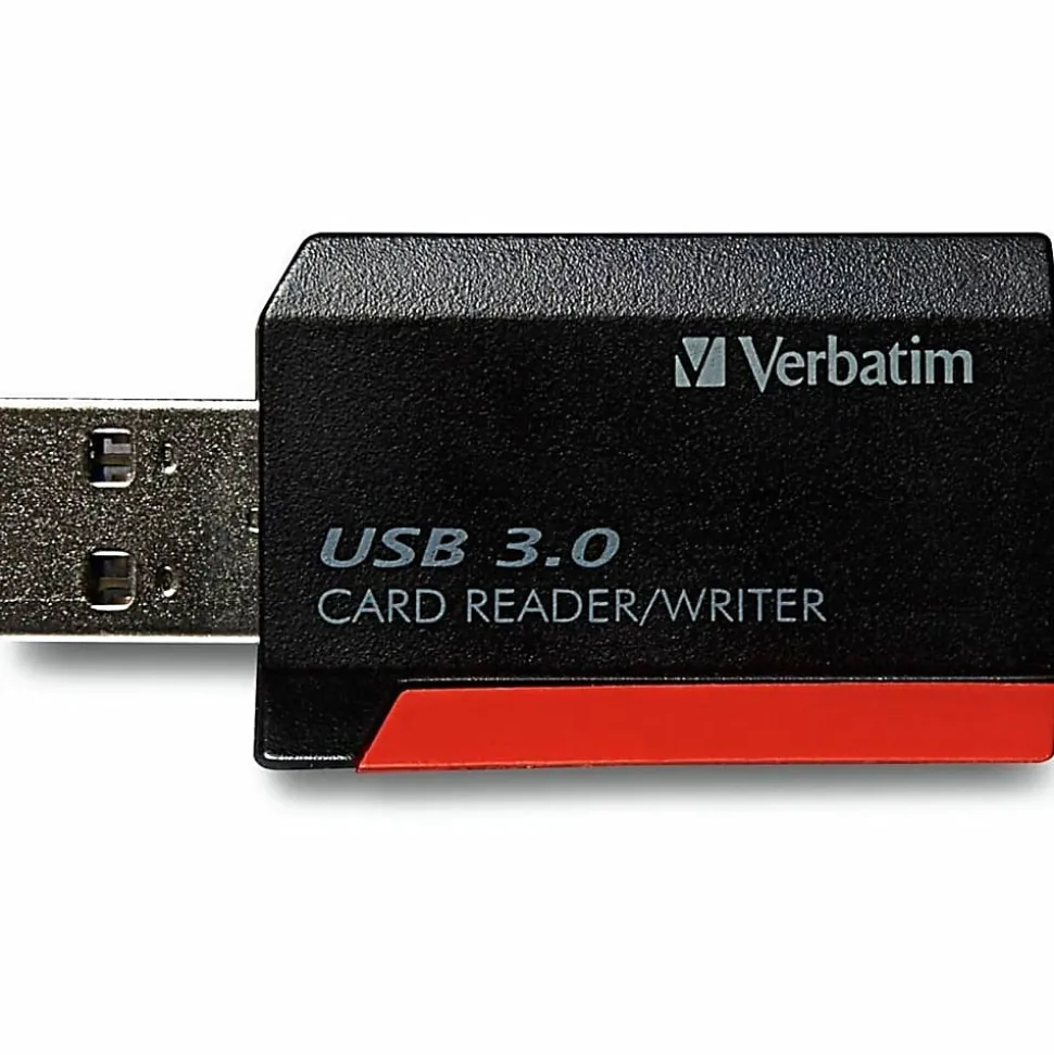 Verbatim Pocket Card Reader, USB 3.0 - Black - SD, microSD, SDXC, miniSD, miniSDHC, microSDHC, microSDXC, SDHC - USB 3.0 - External1