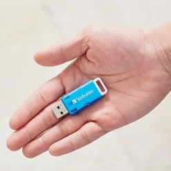 Verbatim® SeaGlass USB 2.0 Flash Drives, 64GB, Assorted Colors, Pack Of 2