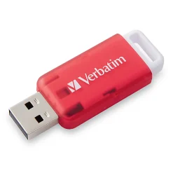 Verbatim® SeaGlass USB 2.0 Flash Drives, 64GB, Assorted Colors, Pack Of 2