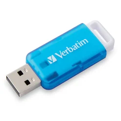 Verbatim® SeaGlass USB 2.0 Flash Drives, 32GB, Assorted Colors, Pack Of 3
