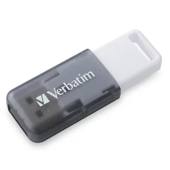 Verbatim® SeaGlass USB 3.2 Gen 1 Flash Drive, 128GB, Gray