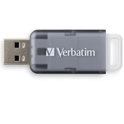 Verbatim® SeaGlass USB 3.2 Gen 1 Flash Drive, 64GB, Gray, 71273