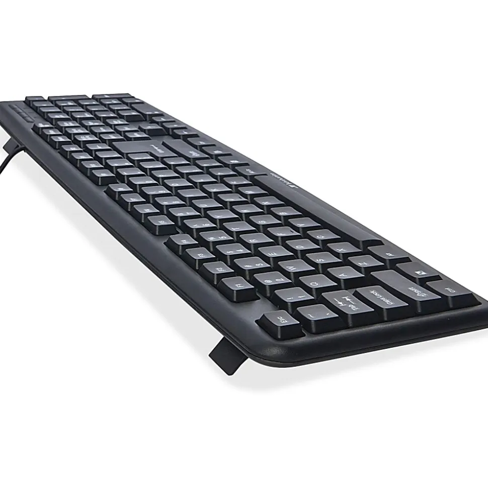 Verbatim® Slimline Corded USB Keyboard & Mouse Combo, Black