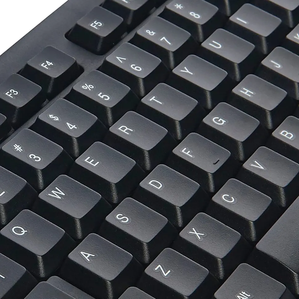 Verbatim® Slimline Corded USB Keyboard & Mouse Combo, Black