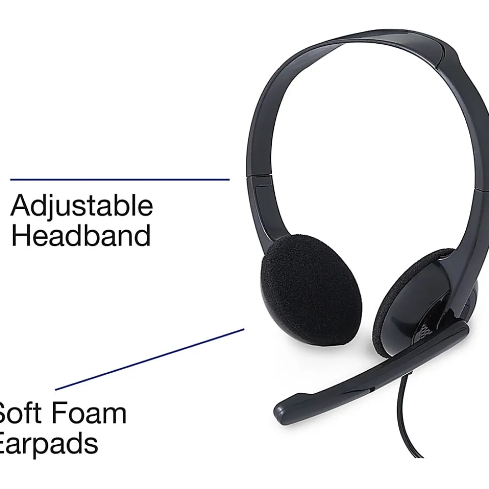 Verbatim Stereo Headset with Microphone - Stereo - Mini-phone (3.5mm) - Wired - 32 Ohm - 20 Hz to 20 kHz - 70721