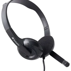 Verbatim Stereo Headset with Microphone - Stereo - Mini-phone (3.5mm) - Wired - 32 Ohm - 20 Hz to 20 kHz - 70721