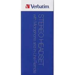 Verbatim Stereo Headset with Microphone and In-Line Remote - Stereo - USB Type A - Wired - 32 Ohm - 20 Hz to 20 kHz - 70723