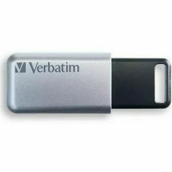 Verbatim Store 'n' Go Secure Pro 64GB USB 3.0 Flash Drive, Silver