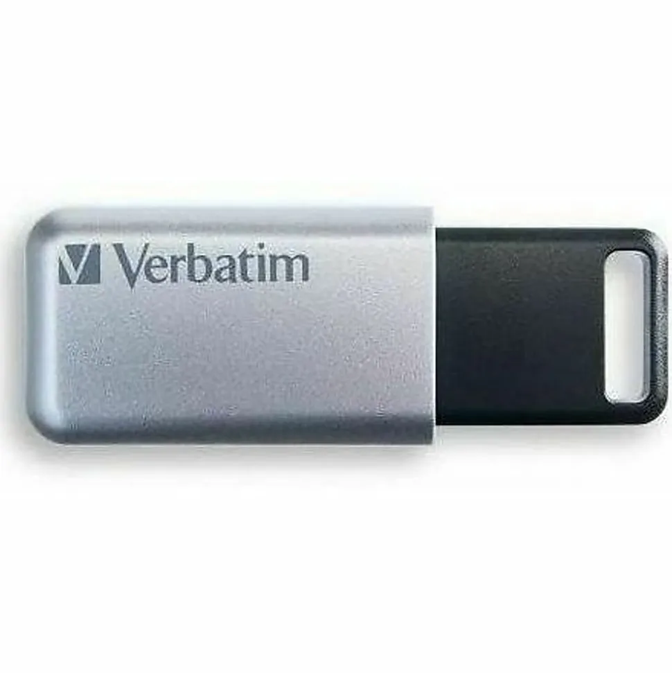 Verbatim Store 'n' Go Secure Pro 64GB USB 3.0 Flash Drive, Silver