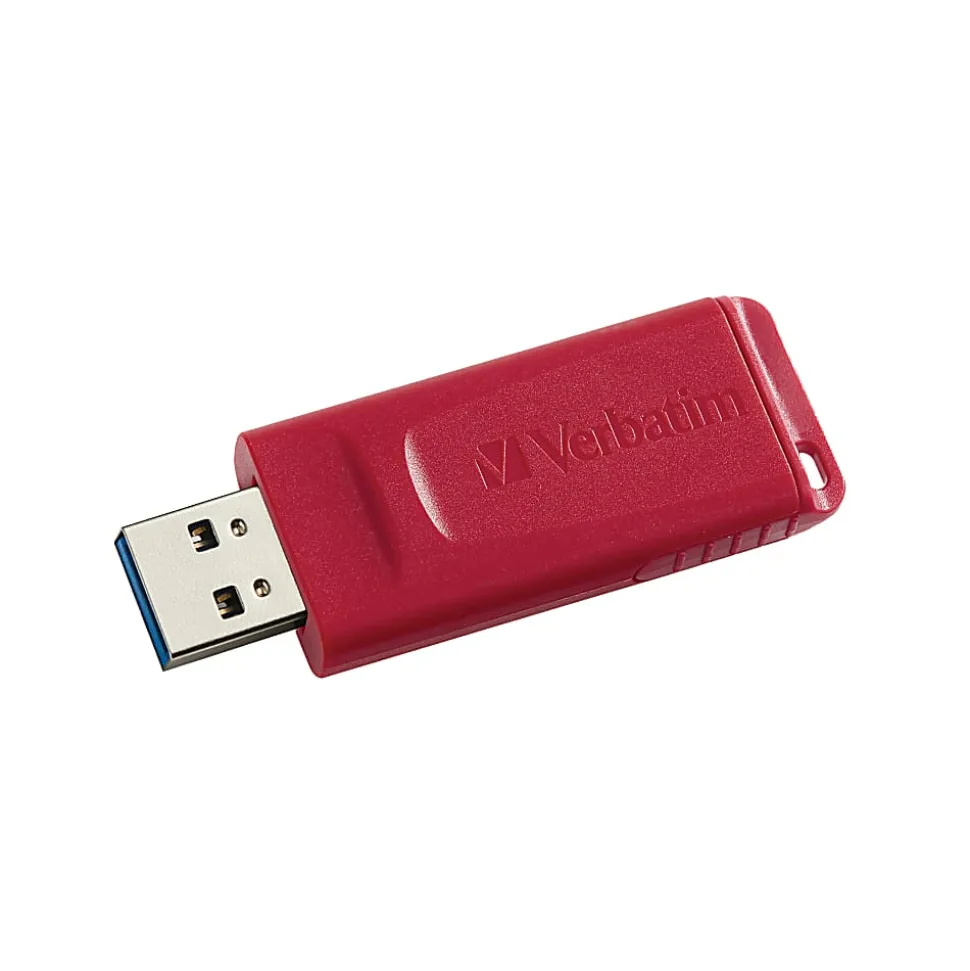 Verbatim® 70897 Store 'n' Go® USB-A Flash Drives, 32GB, Assorted Colors, Pack Of 5 Flash Drives