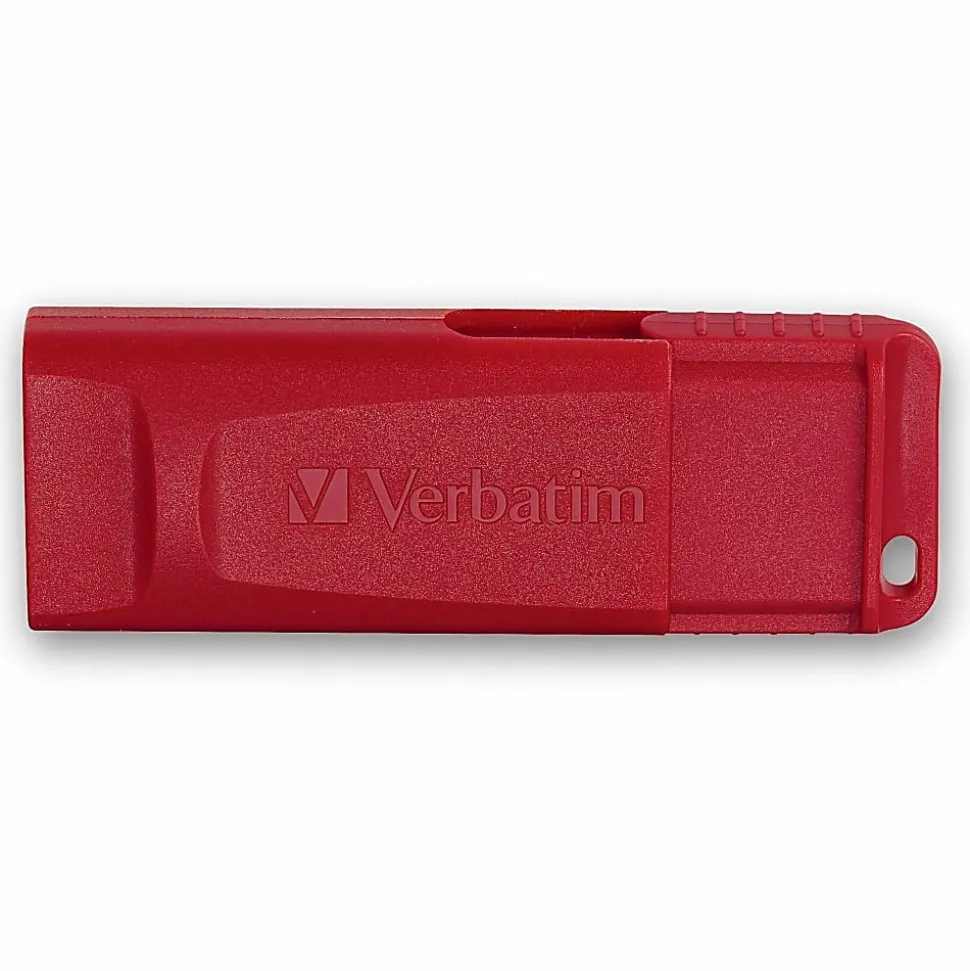 Verbatim Store 'n' Go USB Flash Drives - 16 GB - USB 2.0 - Red - Lifetime Warranty - 4 / Carton