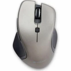 Verbatim USB-C™ Wireless Blue LED Mouse - Graphite - Blue LED/Optical - Wireless - Radio Frequency - 2.40 GHz - 70245