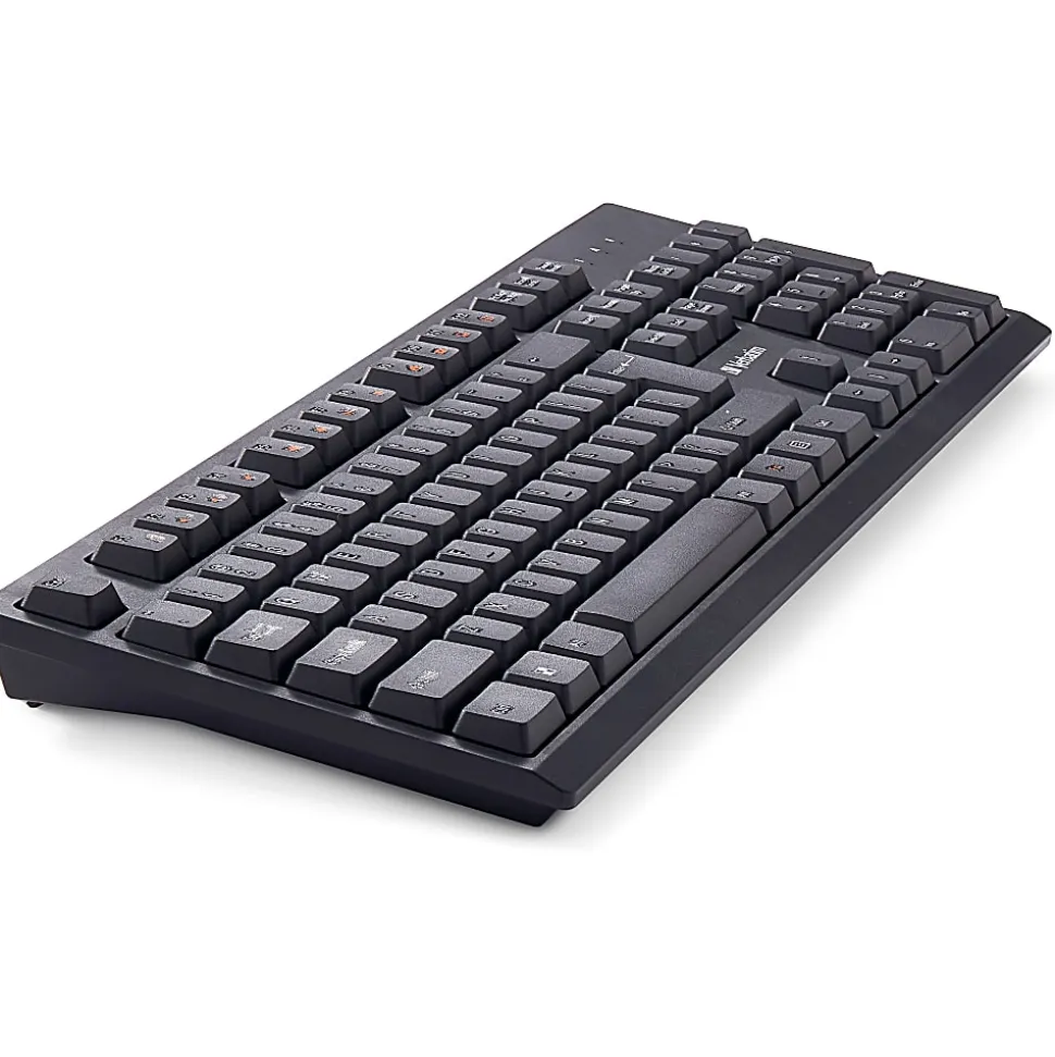 Verbatim Wireless Keyboard and Mouse - USB Type A Wireless Bluetooth 2.40 GHz Keyboard - USB Type A Wireless Mouse - 70724
