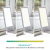 Verilux HappyLight VT43 Luxe LED UV-Free Light Therapy Lamp, 11-7/8"H x 7-1/4"W x 1-1/8"D, White