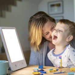 Verilux HappyLight VT43 Luxe LED UV-Free Light Therapy Lamp, 11-7/8
