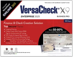 VersaCheck X9 Enterprise 2025 - 100 Users + VersaCheck ONLINE Pro 1 Year Subscription Bundle
