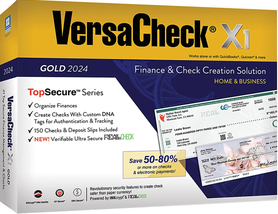 VersaCheck X1 Gold, 2024, For Windows®, CD/Product Key