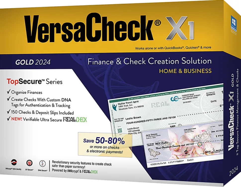 VersaCheck X1 Gold, 2024, For Windows®, CD/Product Key