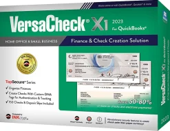 VersaCheck® X1 INKcrypt For QuickBooks® Software, 2023, Windows® 8.1/10/11, Disc/Product Key