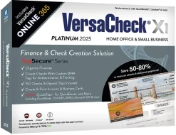 VersaCheck X1 Platinum + VersaCheck ONLINE Platinum Bundle, 2025, 1-Year Subscription, PC, Product Key/Download