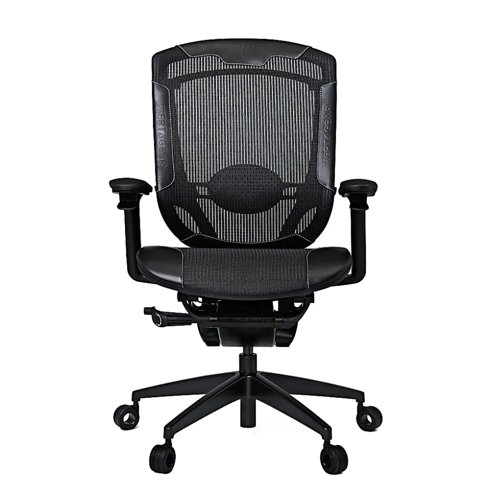 Vertagear Triigger 350 Bonded Leather Ergonomic Gaming Chair, Black