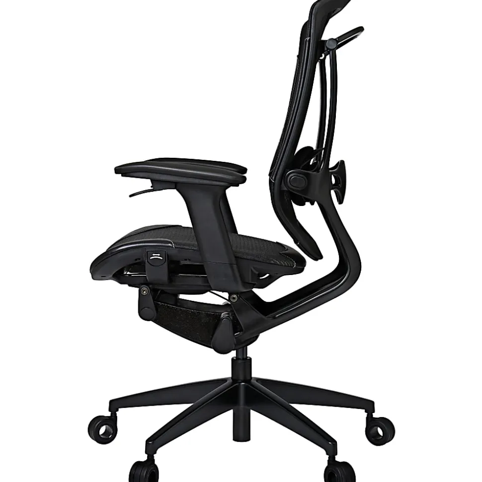 Vertagear Triigger 350 Bonded Leather Ergonomic Gaming Chair, Black