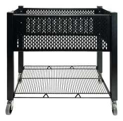 Vertiflex® SmartWorx Steel Open-Top Filing Cart, 27 3/4"H x 15"W x 28 3/4"D, Black