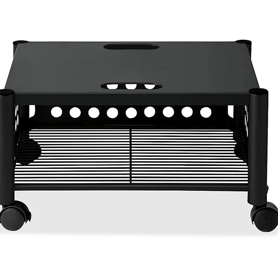 Vertiflex® Steel Underdesk Machine Stand, 11 1/2"H x 21 1/2"W x 17 7/8"D, Black