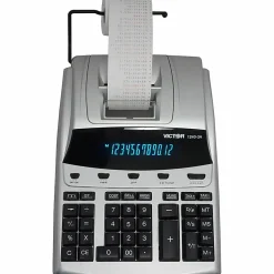 Victor® 1240-3A 12-Digit Heavy-Duty Commercial Printing Calculator With Antimicrobial Protection