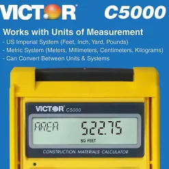 Victor® C5000 Construction Materials Calculator With Protective Case