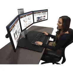 Victor DC475 High Rise Electric Triple Monitor Standing Desk - 23
