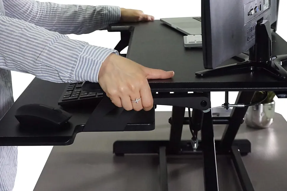 Victor® DCX610 36"W Compact Standing Desk Converter