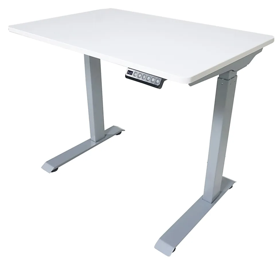 Victor Electric 36"W Standing Desk, White