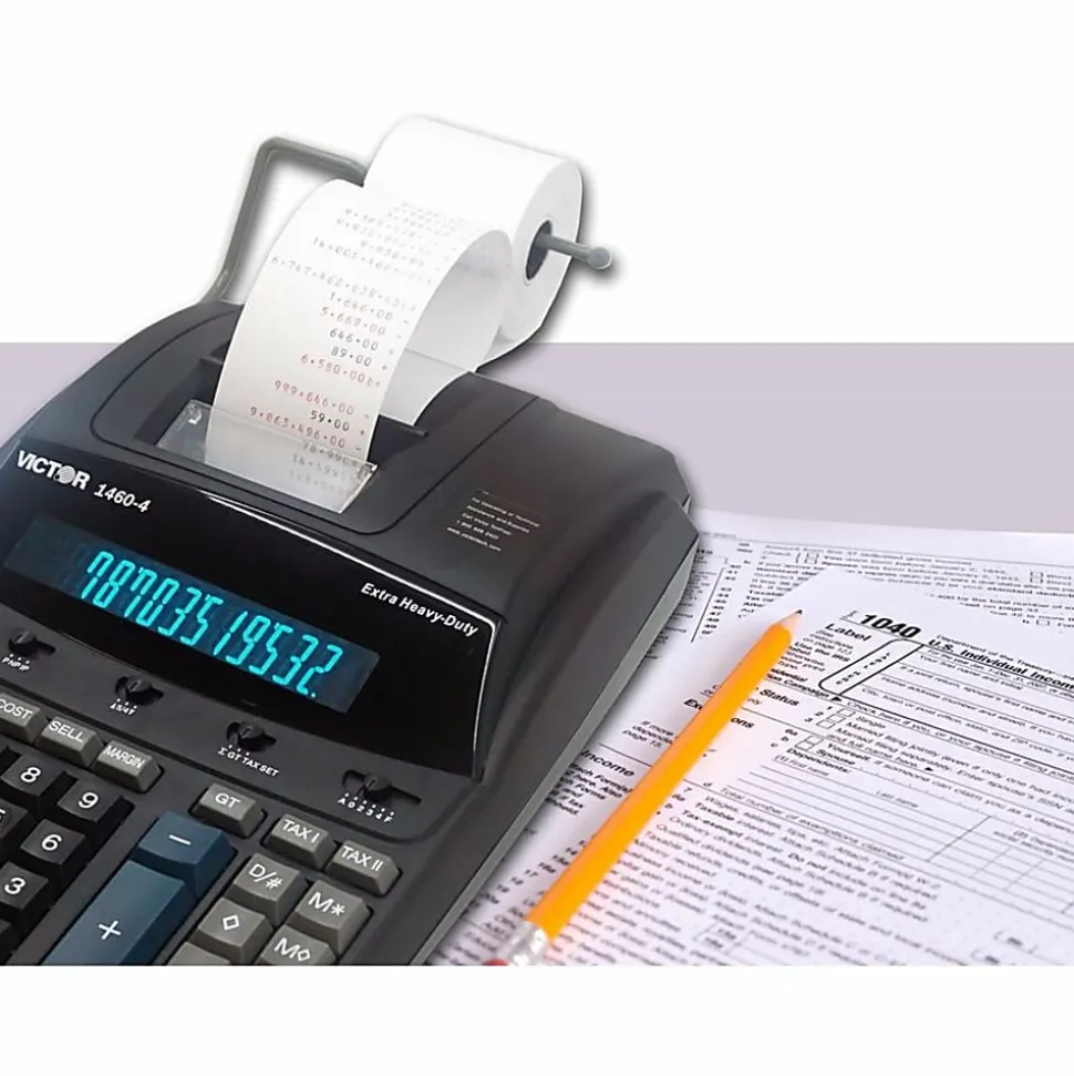 Victor® 1460-4 Extra Heavy-Duty Commercial Printing Calculator