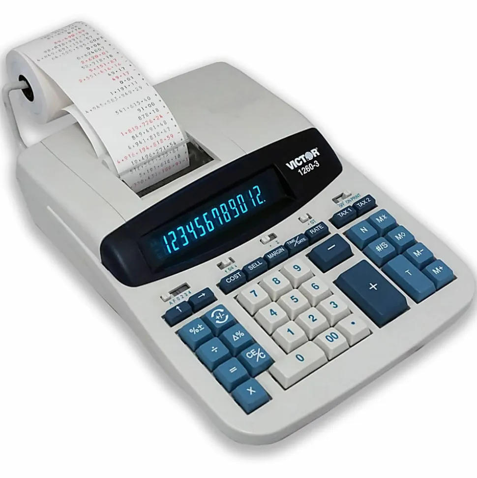 Victor® 1260-3 Heavy-Duty Commercial Printing Calculator