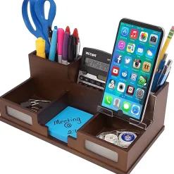 Victor Heritage Wood H9525 Desk Organizer - 6 Compartment(s) - 5.5
