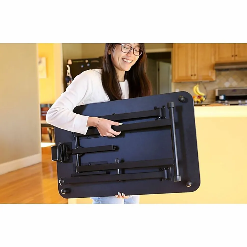 Victor Laptop Desk Riser, 28-7/10"W x 18-1/2"D, Black
