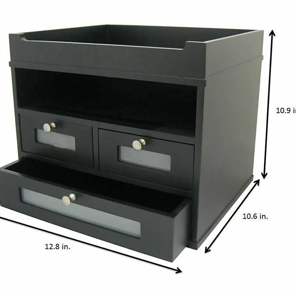 Victor® Midnight Black Collection Tidy Tower Organizer