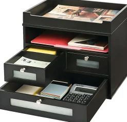Victor® Midnight Black Collection Tidy Tower Organizer