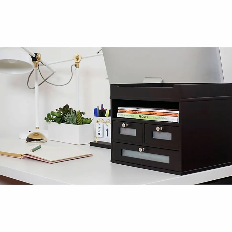Victor® Midnight Black Collection Tidy Tower Organizer