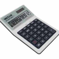 Victor TUFFCALC Desktop Calculator, White