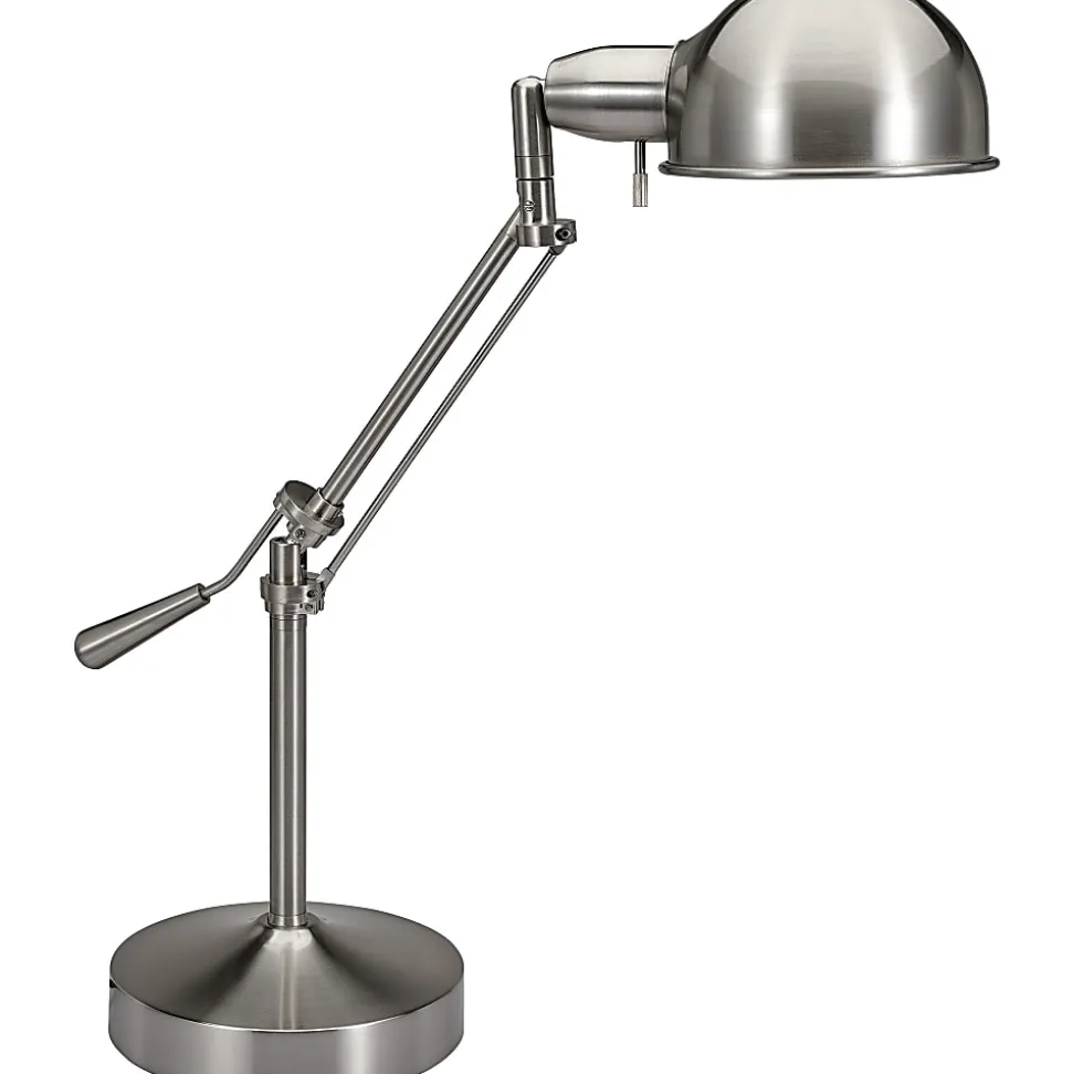 Victory Light Executive Desk Lamp, 24"H, Brushed Nickel