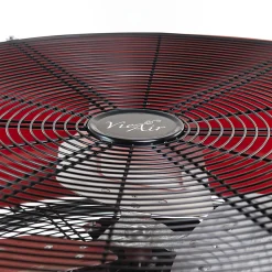 Vie Air 3-Speed Commercial Floor Drum Fan, 24" x 30-1/4", Red