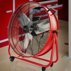 Vie Air 3-Speed Commercial Floor Drum Fan, 24