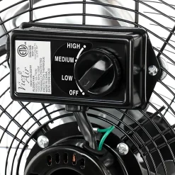 Vie Air 20" 3-Speed Industrial Tilting High-Velocity Metal Floor Fans, Set Of 2 Fans